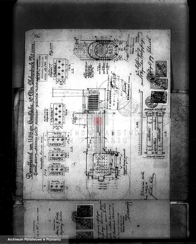 Obraz 13 z jednostki "Majętność Góra pow. jarociński, własność Fischer von Mollard nr fabr. kotła 20006 nr woj. kotła 92"