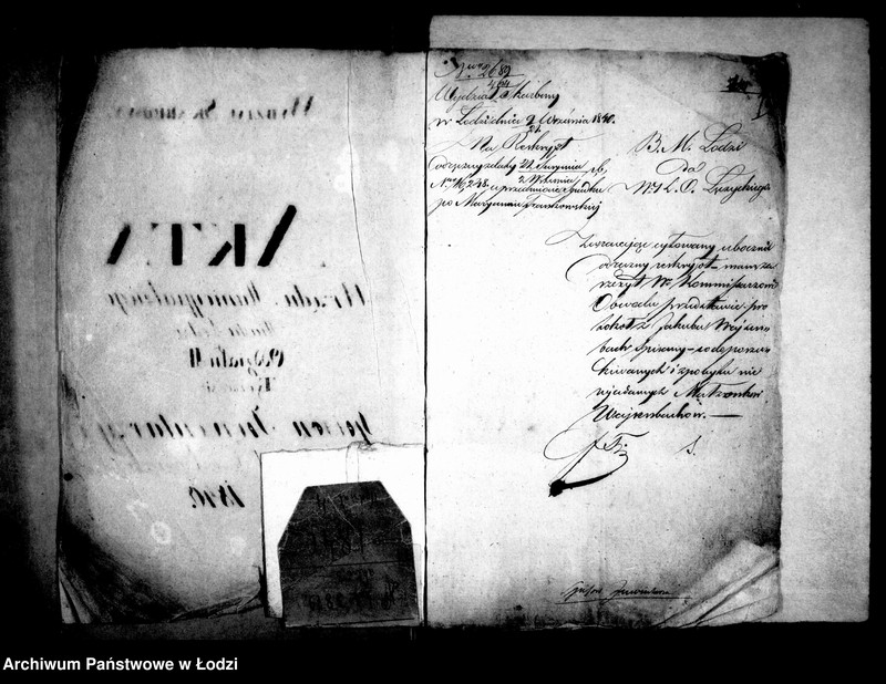 Obraz 5 z jednostki "Akta tyczące się spisu inwentarzy i rad familijnych"