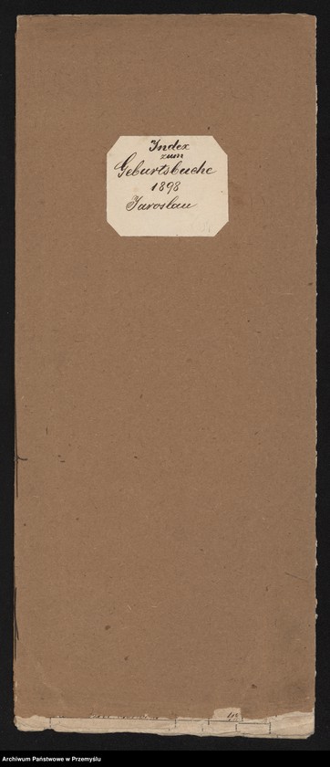image.from.unit.number "Index zum Geburtsbuche Jaroslau 1898"