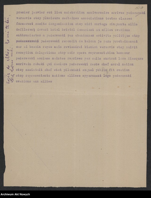 Obraz 12 z jednostki "Hołdy; listy, depesze, adresy, od instytucji, organizacji, osób prywatnych"
