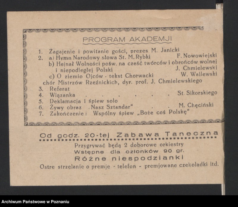 image.from.unit.number "Zebranie Zarządu, odprawy prezesów, zaproszenia [Związku Weteranów Powstań Narodowych Rzeczypospolitej Polski]"