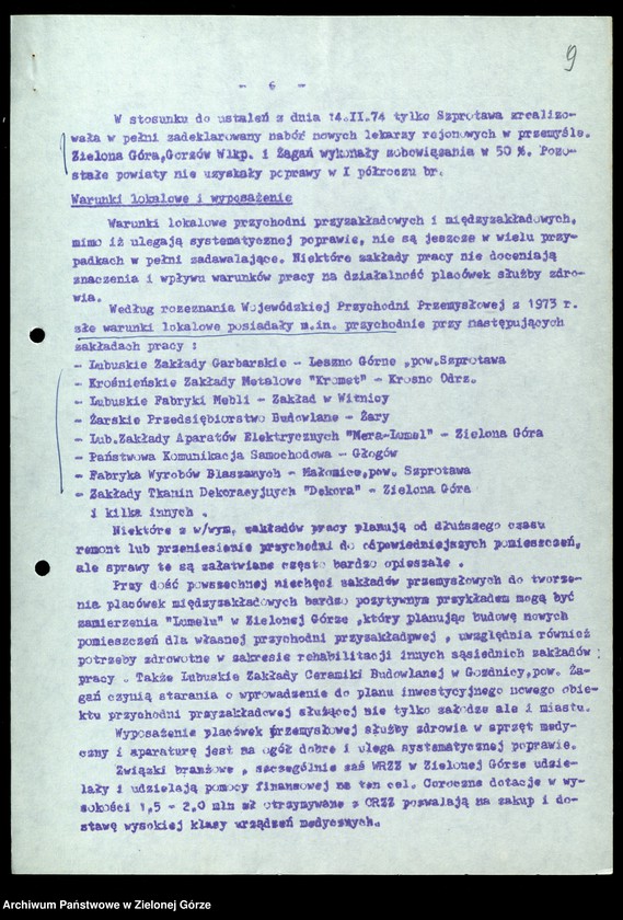 image.from.unit.number "Protokóły z posiedzeń Komisji Zdrowia, Ochrony Środowiska i Spraw Socjalnych Wojewódzkiej Rady Narodowej w Zielonej Górze; Nr 4 - 6; Tom 2 "