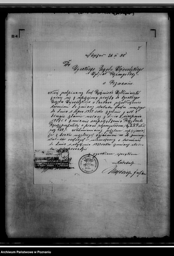 Obraz 9 z jednostki "/Cech rzeźnicko-wędliniarski w Gniewnie/ korespondencja w sprawie zmiany statutu"