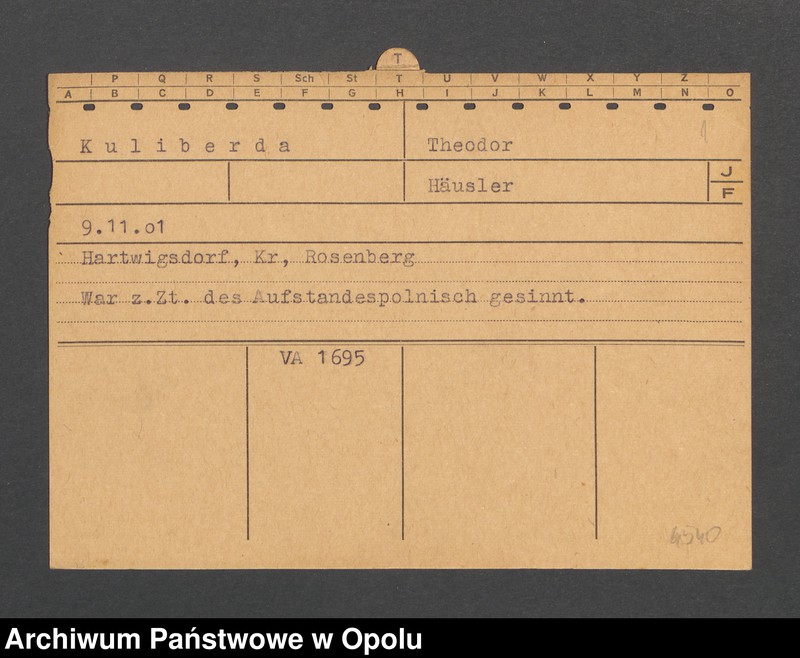 Obraz 3 z jednostki "[Kuliberda Theodor, ur. 9.11.1901 r., zam. Hartwigsdorf]"