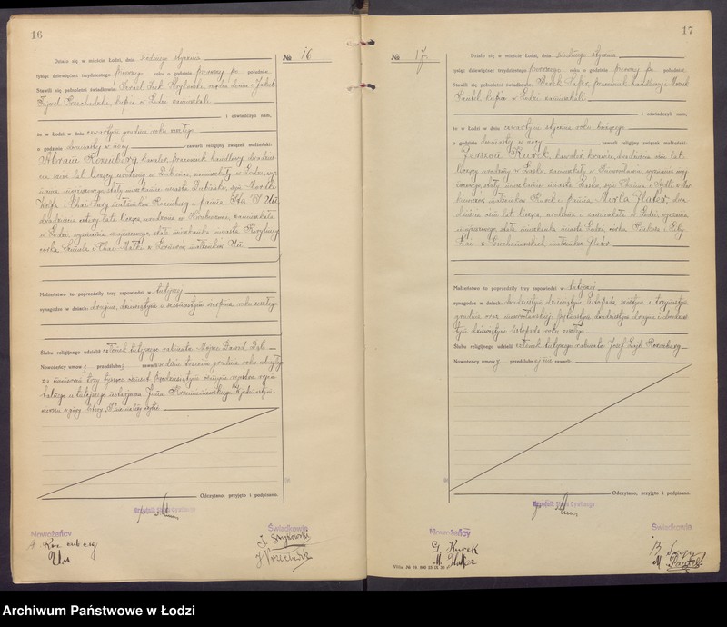 Obraz 11 z jednostki "Akta małżeństw od numeru 1 do numeru 700"