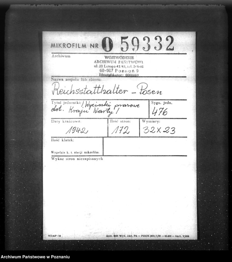 Obraz 2 z jednostki "Wycinki prasowe dotyczące Kraju Warty"