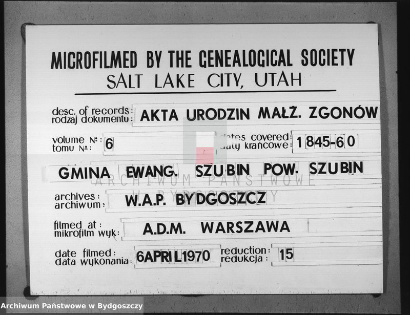 Obraz 2 z jednostki "Akta urodzeń, ślubów, zgonów"