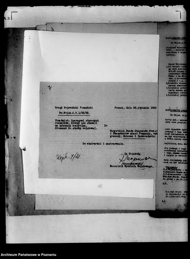 Obraz 11 z jednostki "/Zbiór ogólników władz nadrzędnych/ Ministerstwa Spraw Wewnętrznych"