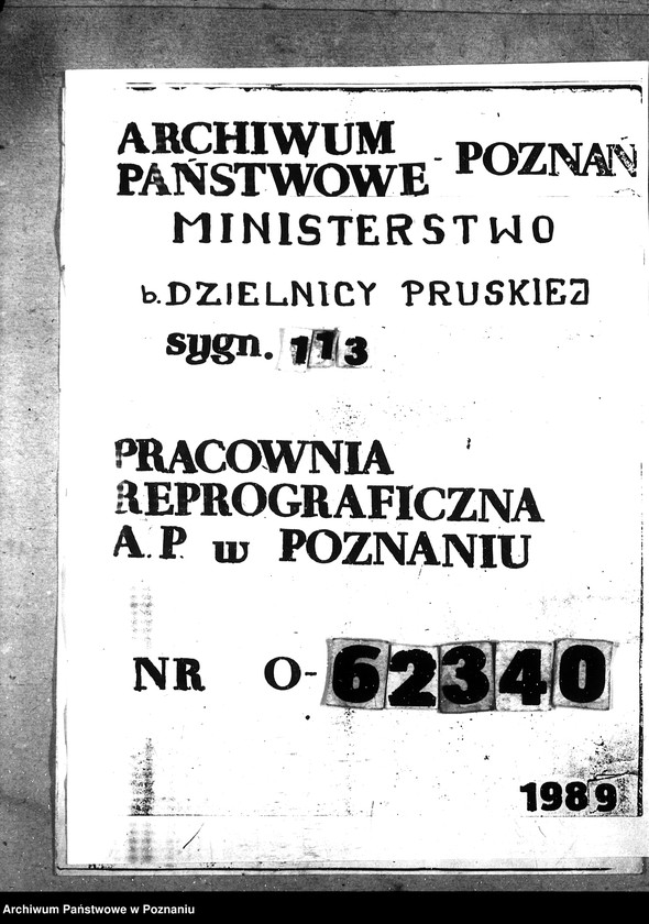 Obraz 1 z jednostki "Sprawy szczegółowo-administracyjne Saletra i fosfaty, sprowadzone przez Kooperację Rolną w Warszawie"