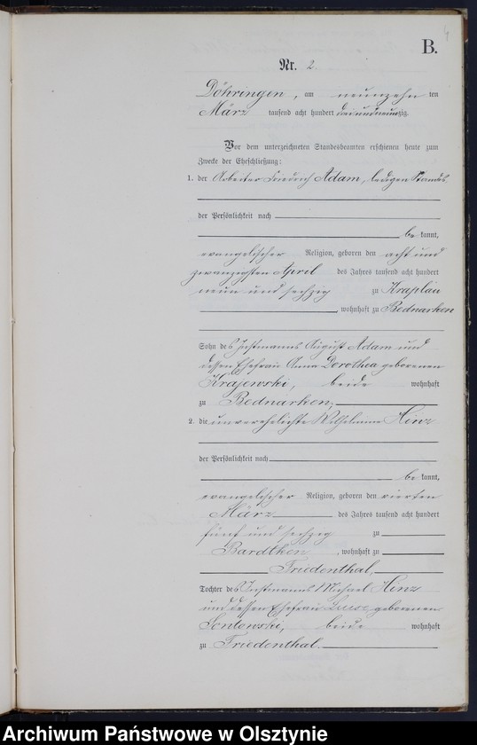 image.from.unit.number "Heiraths-Neben-Register Nr 1 - 19"