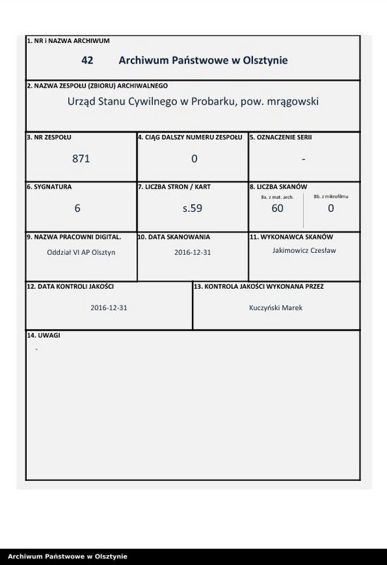 Obraz 1 z jednostki "Haupt-Sterbe-Register Nr 1 - 56"