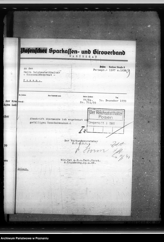 Obraz 12 z jednostki "Sparkassen und Giroverband Wartheland"