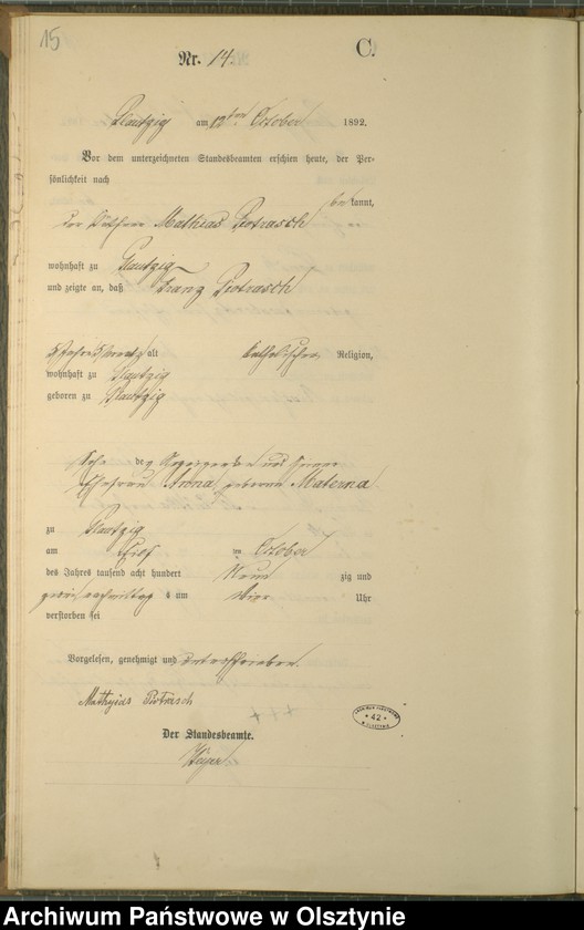 image.from.unit.number "Sterbe-Haupt-Register Nr 1 - 30"