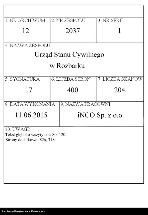 Obraz 1 z jednostki "Księga urodzeń nr 400-799"