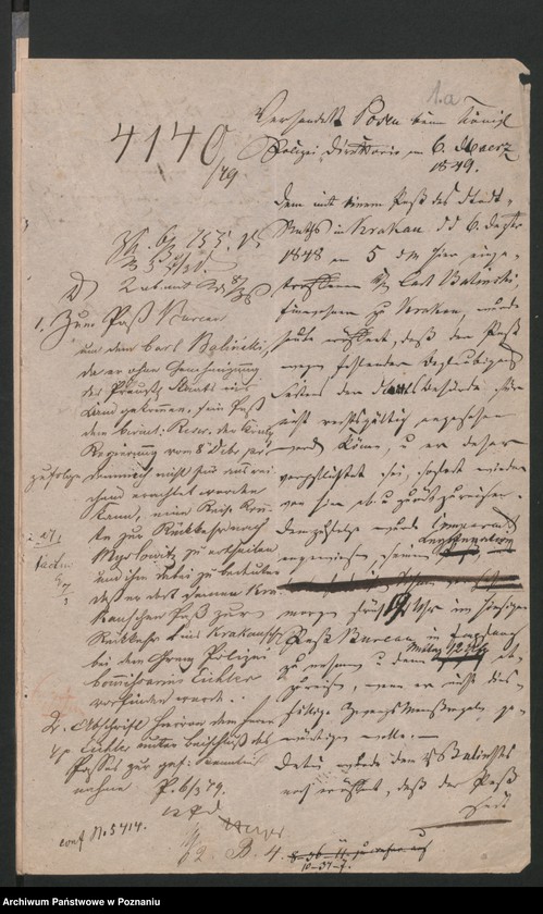 Obraz 5 z jednostki "A. betr. den polnischen Flüchtling Karl Baliński"