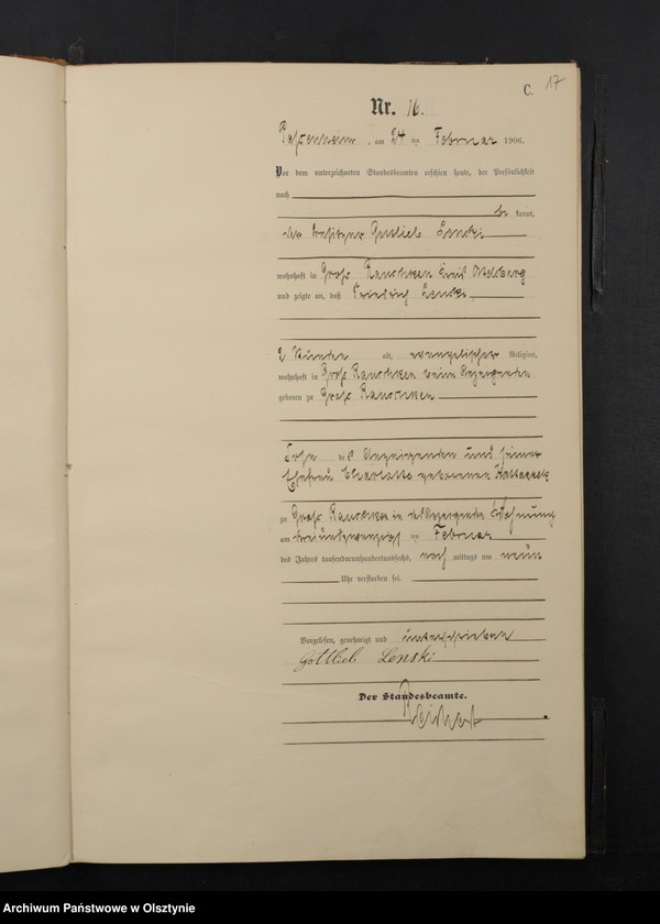 image.from.unit.number "Sterbe-Haupt-Register Nr 1 - 101"