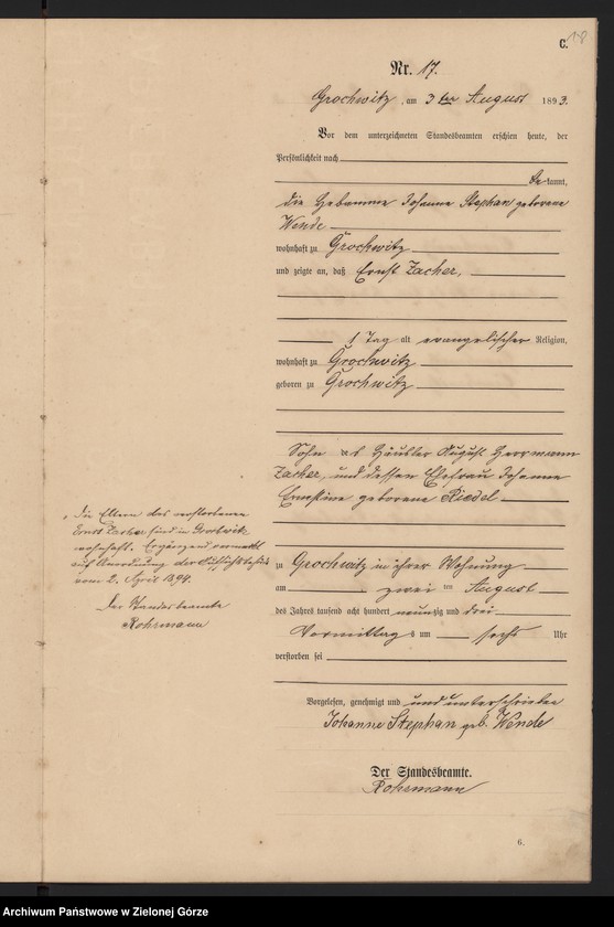 Obraz 20 z jednostki "Sterbe-Haupt-Register"