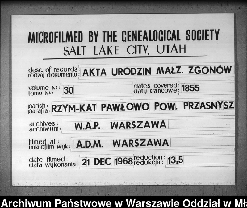 image.from.unit.number "Ksiega urodzeń, małżeństw i zgonów"