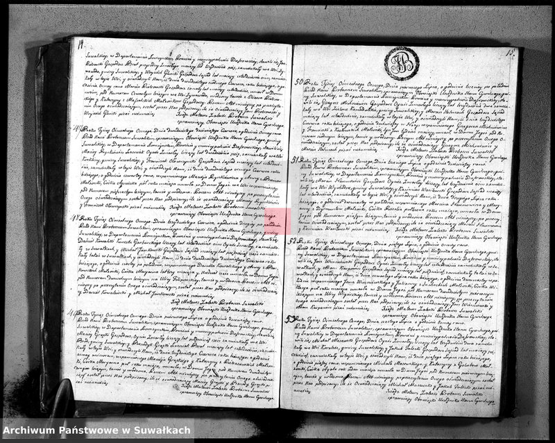 image.from.unit.number "Księga umarłych ru 1808 gminy suwalskiey, powiatu dąbrowskiego w departamencie łomżyńskim na rok 1808"