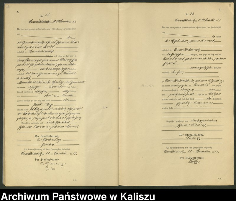Obraz 19 z jednostki "[Księga urodzeń]"