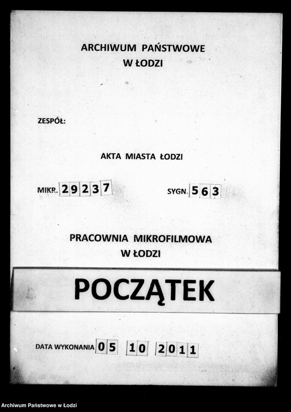 Obraz 1 z jednostki "Akta tyczące się zmian właścicieli placów czynszowych w Nowym Mieście"