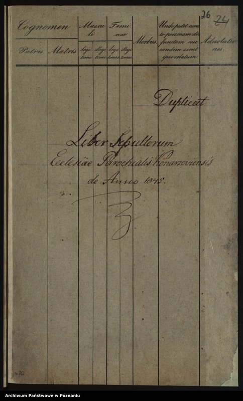 image.from.unit.number "Liber baptisatorum, copulatorum, mortuorum"