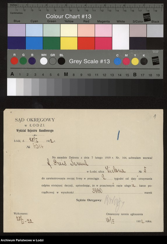 Obraz 3 z jednostki "Szmul Preiss – sprzedaż półbawełnianych towarów"