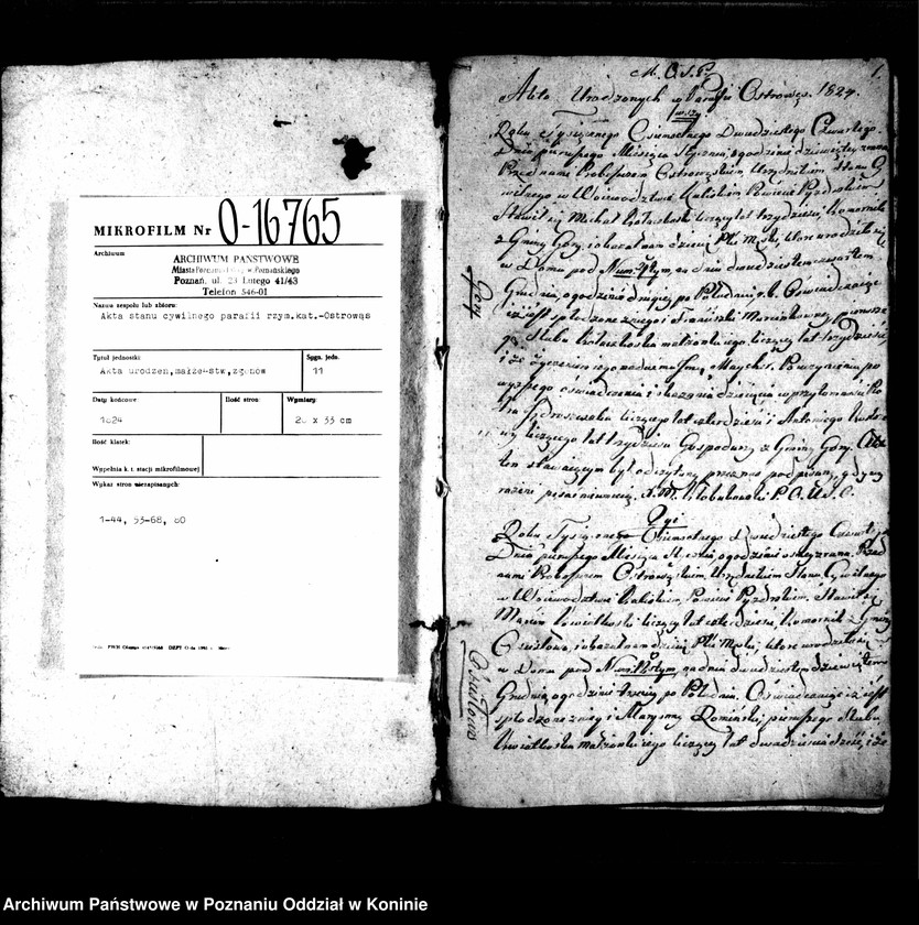 Obraz 3 z jednostki "Księga urodzonych, zmarłych, zaślubionych"