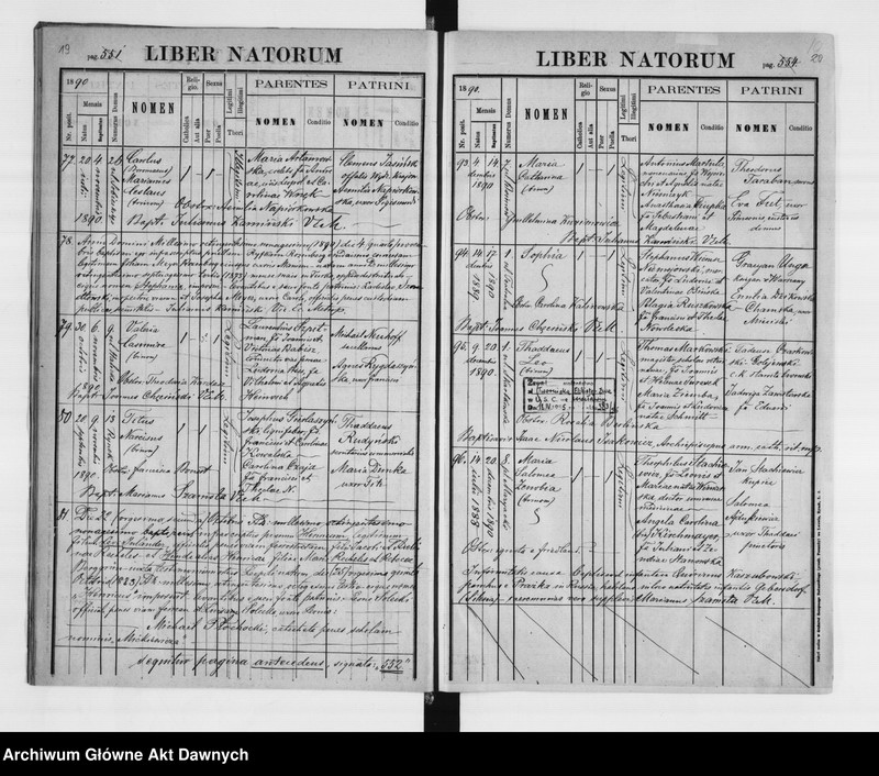 image.from.unit.number "Parafia: Lwów, Bazylika Metropolitalna. Dekanat: Lwów. Księga metrykalna urodzeń, ślubów i zgonów dla parafii miejskiej."