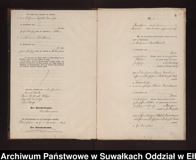 image.from.unit.number "Heiraths-Neben-Register des Preussischen Standes-Amtes Gr. Konopken Kreis Loetzen"