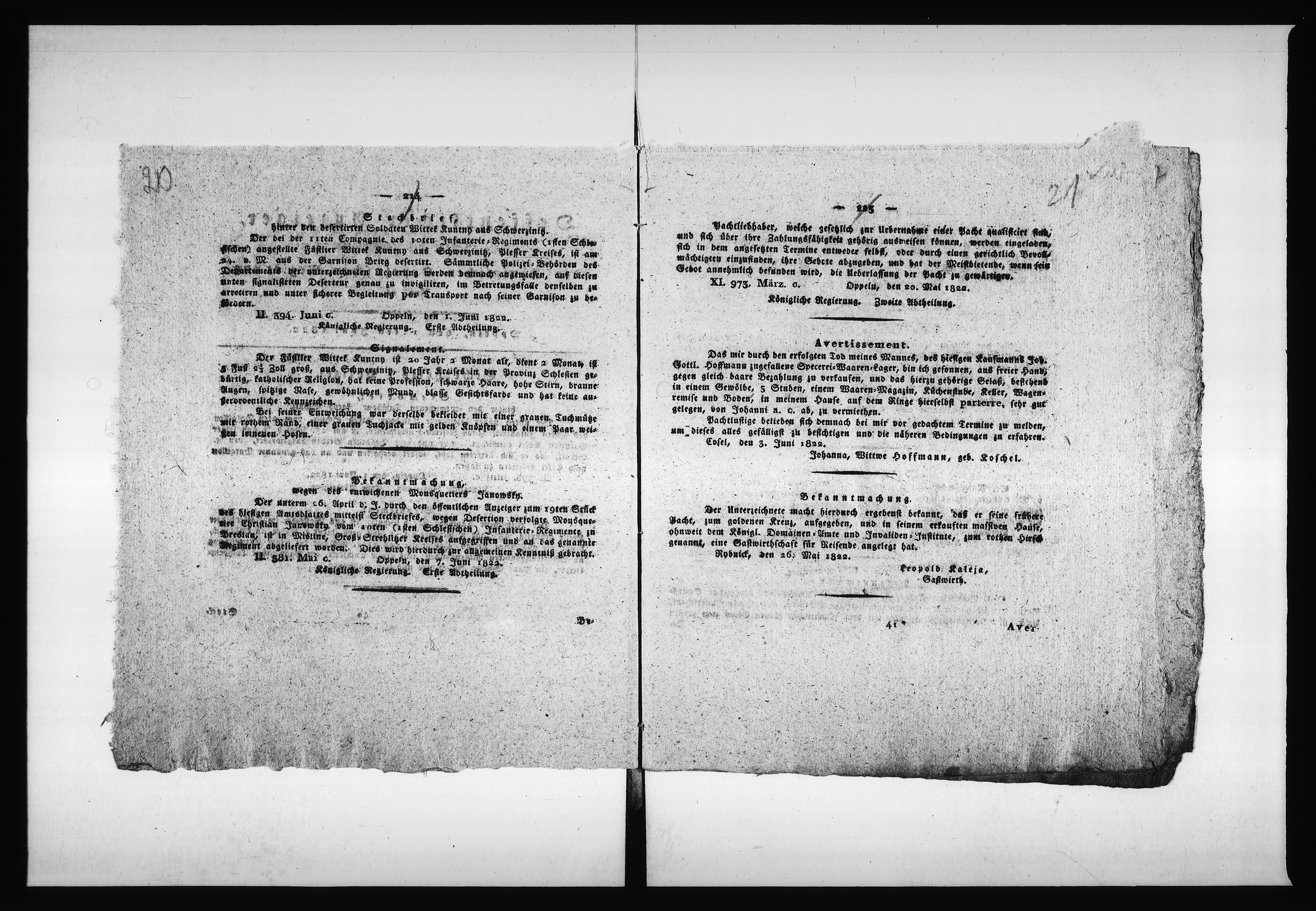 Obraz 18 z jednostki "Acta von Verpachtung der Cämmerey und Hospital Acker und Realitaeten Vol. III de anno 1822 bis 1833"