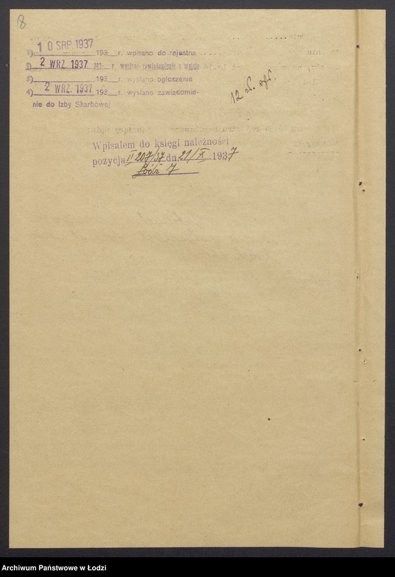 Obraz 10 z jednostki "Izrael Aron Sztrauch- sprzedaż towarów spożywczych"