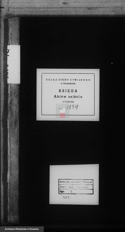 Obraz 1 z jednostki "Księga zgonów"