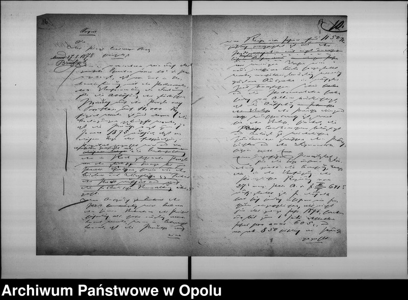 Obraz 14 z jednostki "Acta des Magistrats zu Oppeln betreffend die Ablösung der Mauthe auf der Falkenberg-Krappitzerstrassa resp. Bau 1 Staats-chausse v[on] Oppeln über Proskau [Prószków] nach dem Neustädter Kreise"