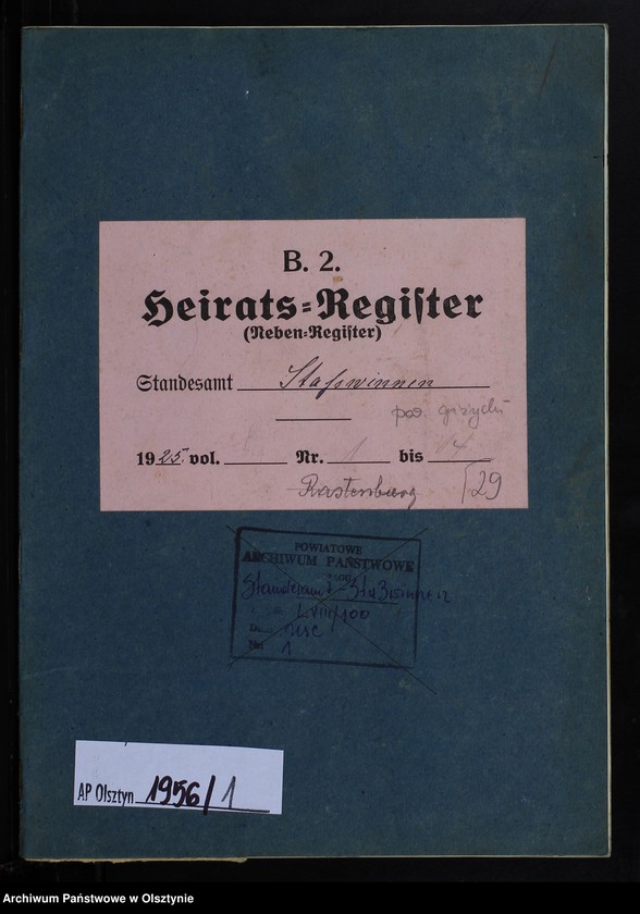image.from.unit.number "Heiraths-Register/Neben-Register/ Nr 1 - 14"