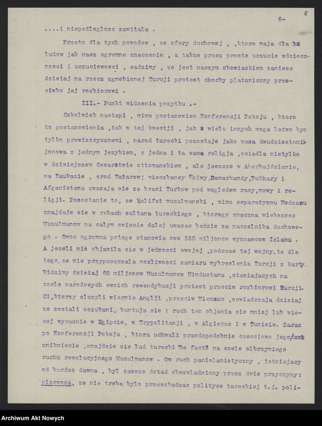 image.from.unit.number "Stosunki polsko-tureckie. Uchodźcy polscy w Turcji. Memoriał, korespondencja"