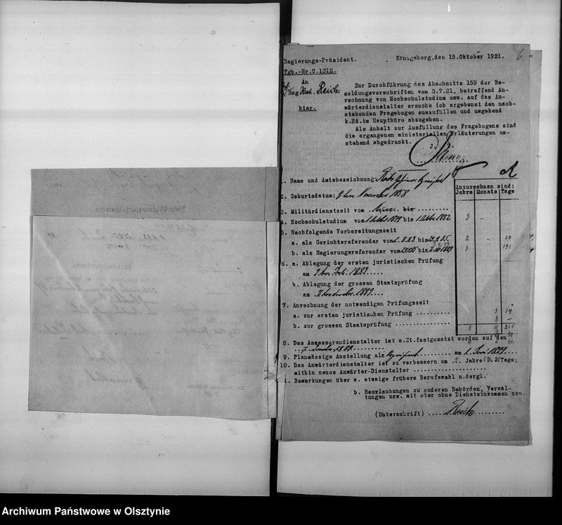 image.from.unit.number "Personal-Akten für den Geheimen Regierungs-Rat Reich [Gustav Friedrich Albert]"