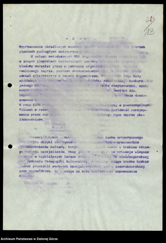 image.from.unit.number "Protokóły z posiedzeń Komisji Wychowania, Oświaty i Kultury Wojewódzkiej Rady Narodowej w Zielonej Górze; Nr 14, 1 - 5"