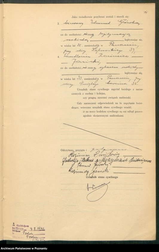 Obraz 13 z jednostki "Księga miejscowa małżeństw tom II [Rejestr główny małżeństw]"