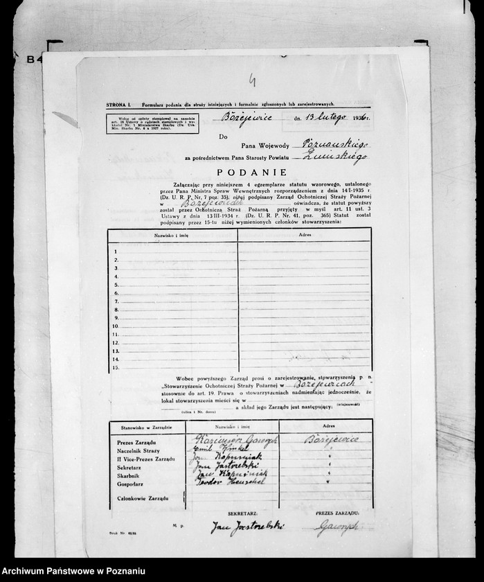 Obraz 8 z jednostki "/Stowarzyszenie ochotniczej straży pożarnej powiatu żnińskiego/ litery od B-M"