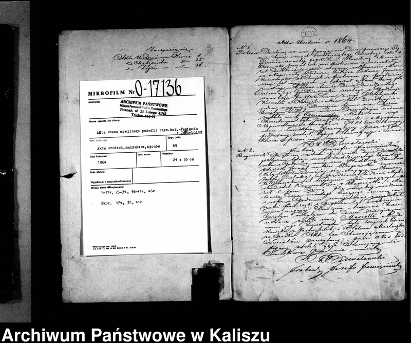 image.from.unit.number "Duplikat akt urodzonych, zaślubionych i zmarłych"