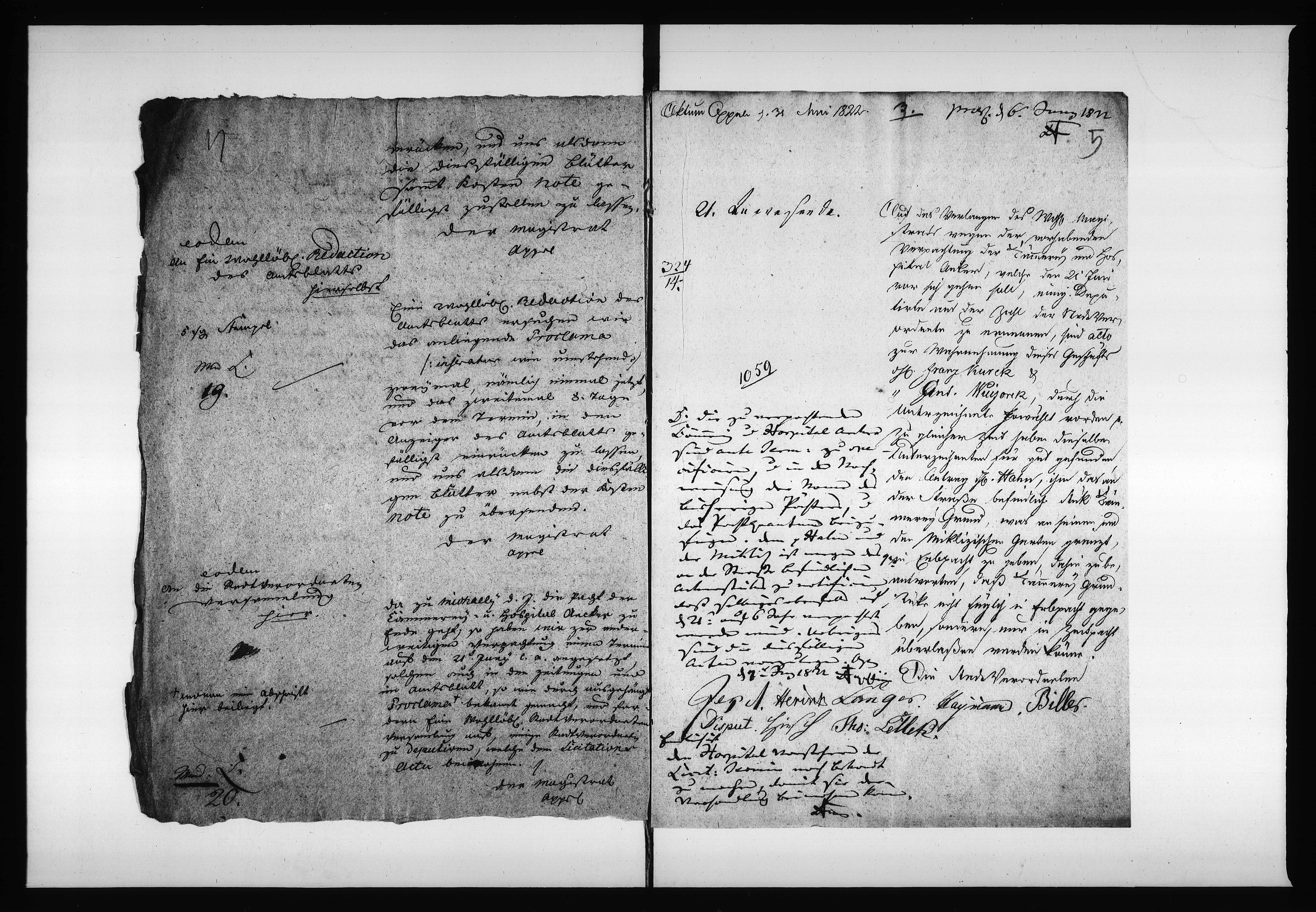 Obraz 7 z jednostki "Acta von Verpachtung der Cämmerey und Hospital Acker und Realitaeten Vol. III de anno 1822 bis 1833"