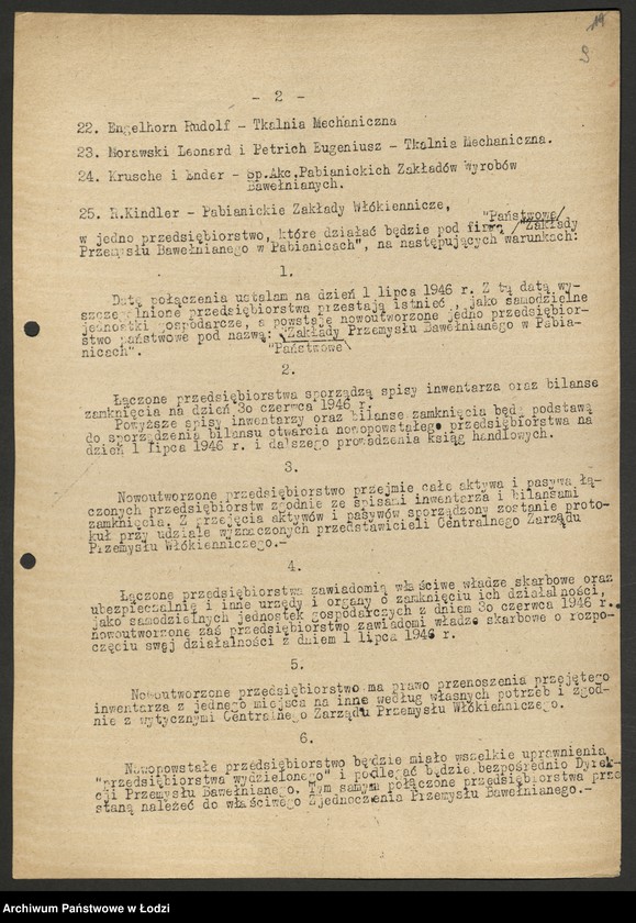 Obraz 10 z jednostki "Zarządzenia Generalnego Dyrektora Centralnego Zarządu Przemysłu Włókienniczego"
