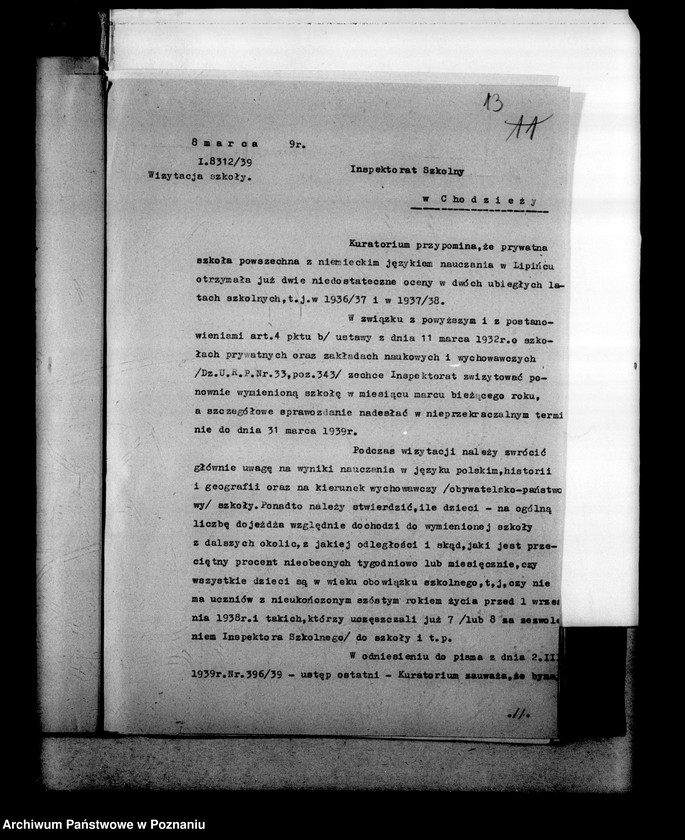 Obraz 17 z jednostki "Prywatna Szkoła Powszechna z niemieckim językiem nauczania w Lipińcu powiat Chodzież"