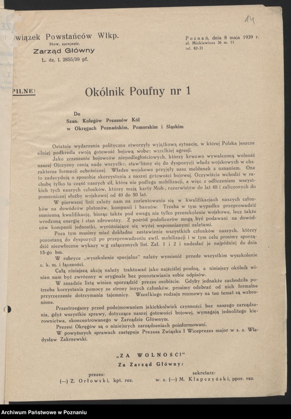 Obraz 16 z jednostki "Statut - regulaminy - instrukcje, wykaz akt."