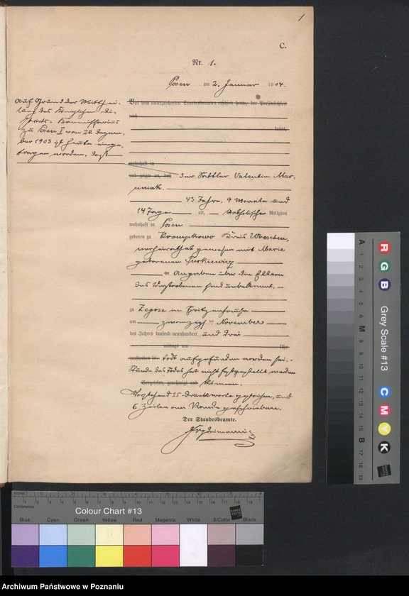 Obraz 3 z jednostki "Księga miejscowa zgonów"