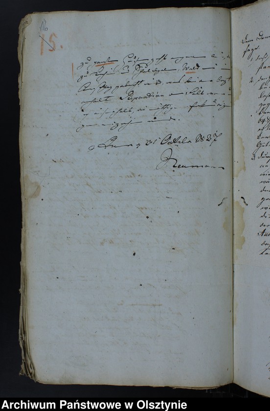 image.from.unit.number "Die Bedachung u. Umzäunung der Schnellwaldschen Kirchen-Pfarr-u. Schulgrundstücke. (1799) 1825-1865"