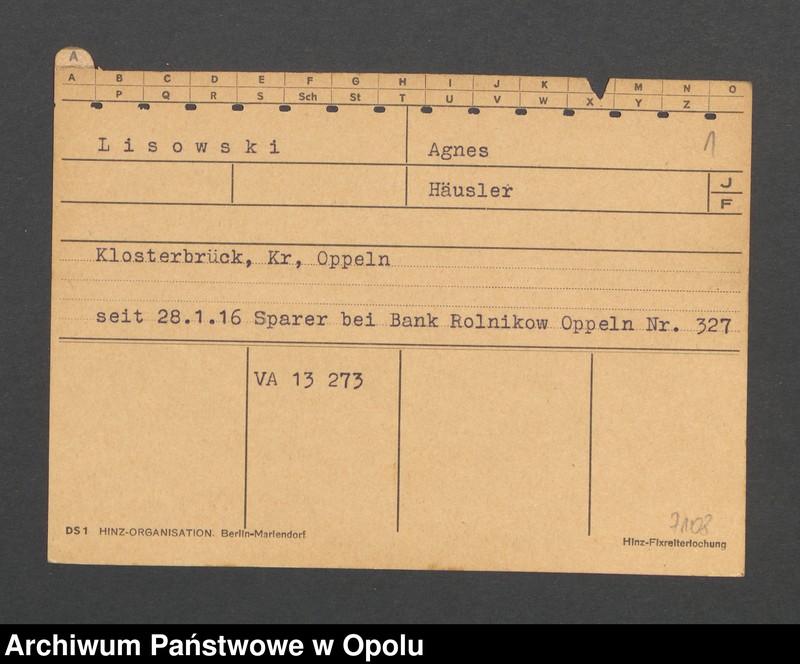 Obraz 3 z jednostki "[Lisowski Agnes, Klosterbrück]"