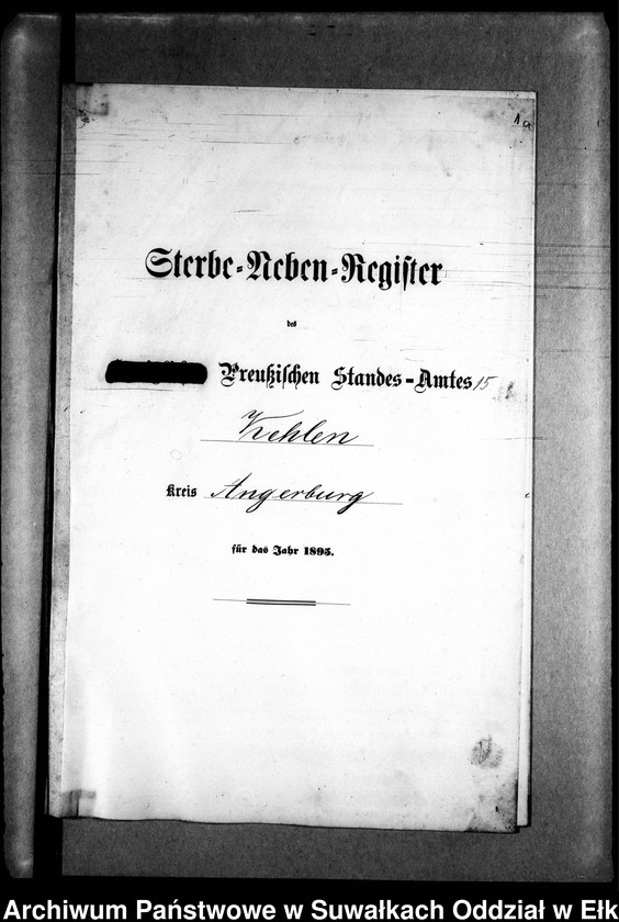 image.from.unit.number "Sterbe-Neben-Register des Preussischen Standes-Amtes Kehlen Kreis Angerburg"