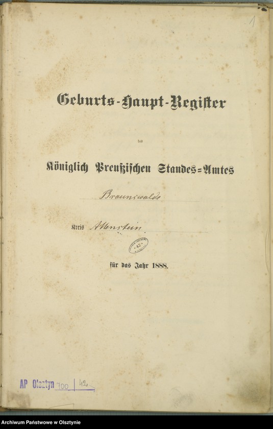 image.from.unit.number "Geburts-Haupt-Register Nr 1 - 110"